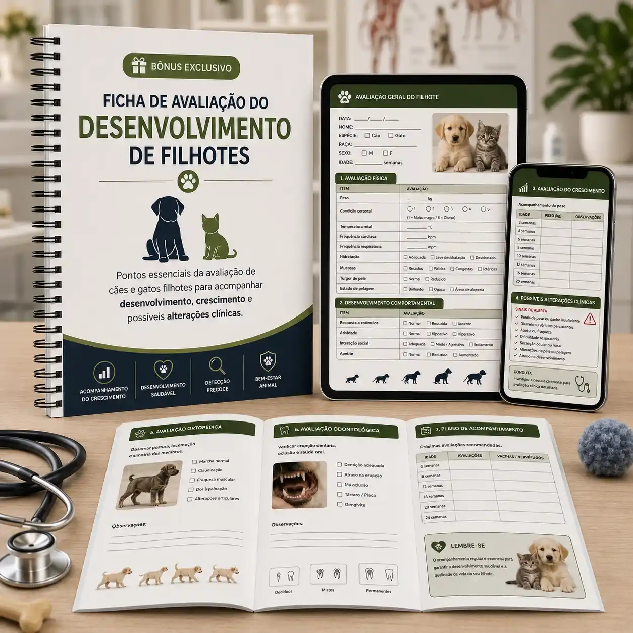 Ficha de Avaliação do Desenvolvimento de Filhotes