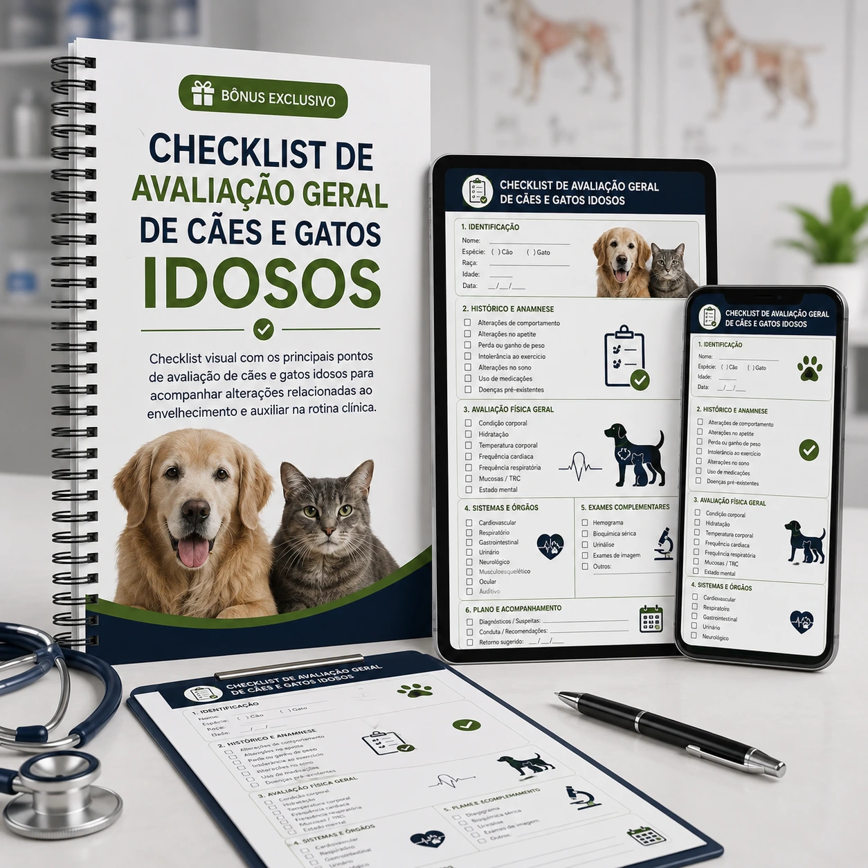 Checklist de Avaliação Geral de Cães e Gatos Idosos
