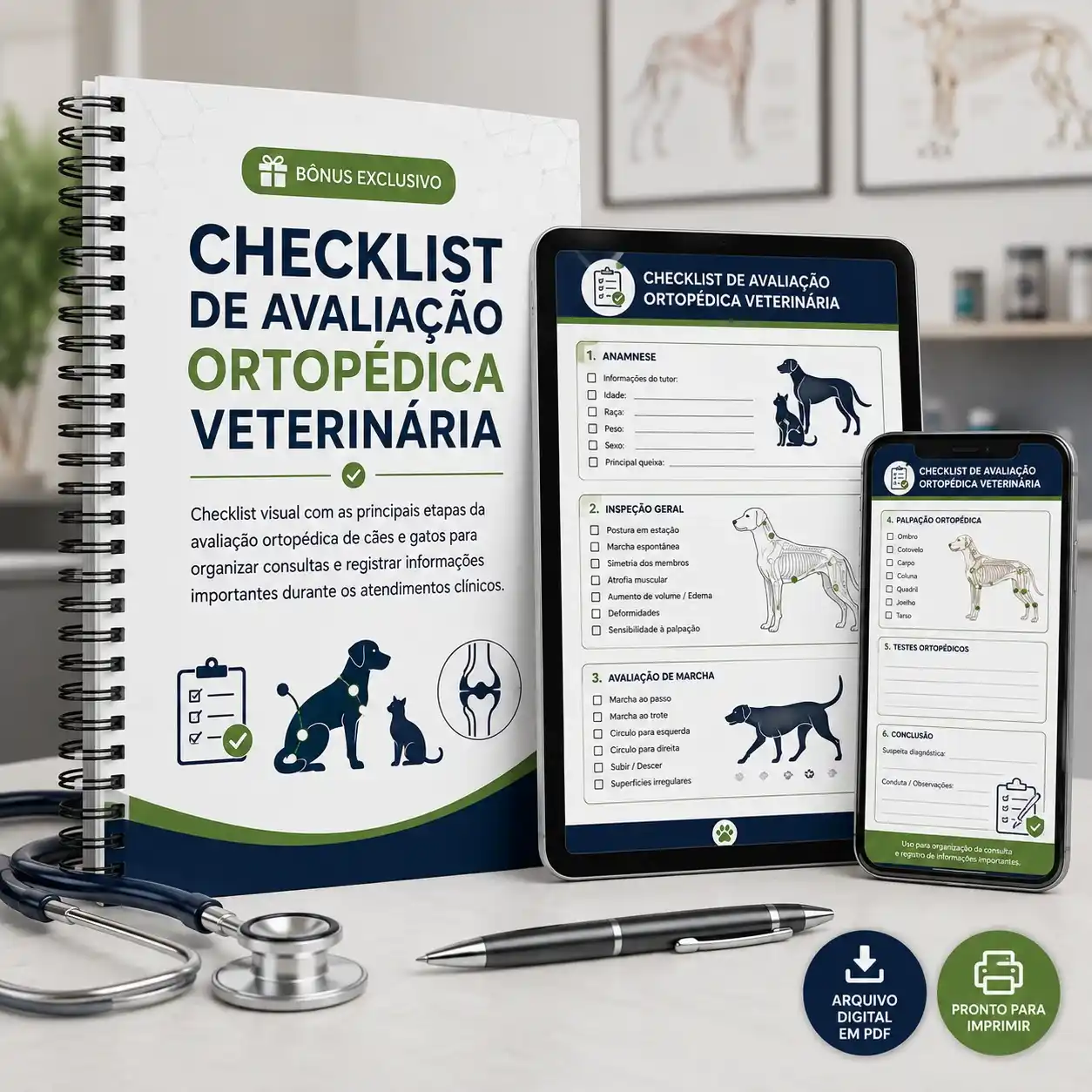 Checklist de Avaliação Ortopédica Veterinária